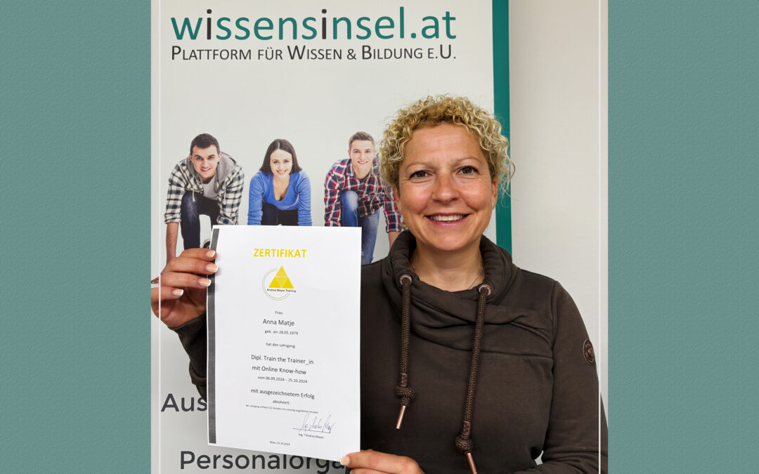 Gratulation zum Trainerzertifikat